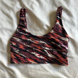 Lululemon Align Reversible Bra Light Support Tiger Tide Smoky Red Multi size 4